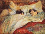 Henri De Toulouse-Lautrec The bed Sweden oil painting artist